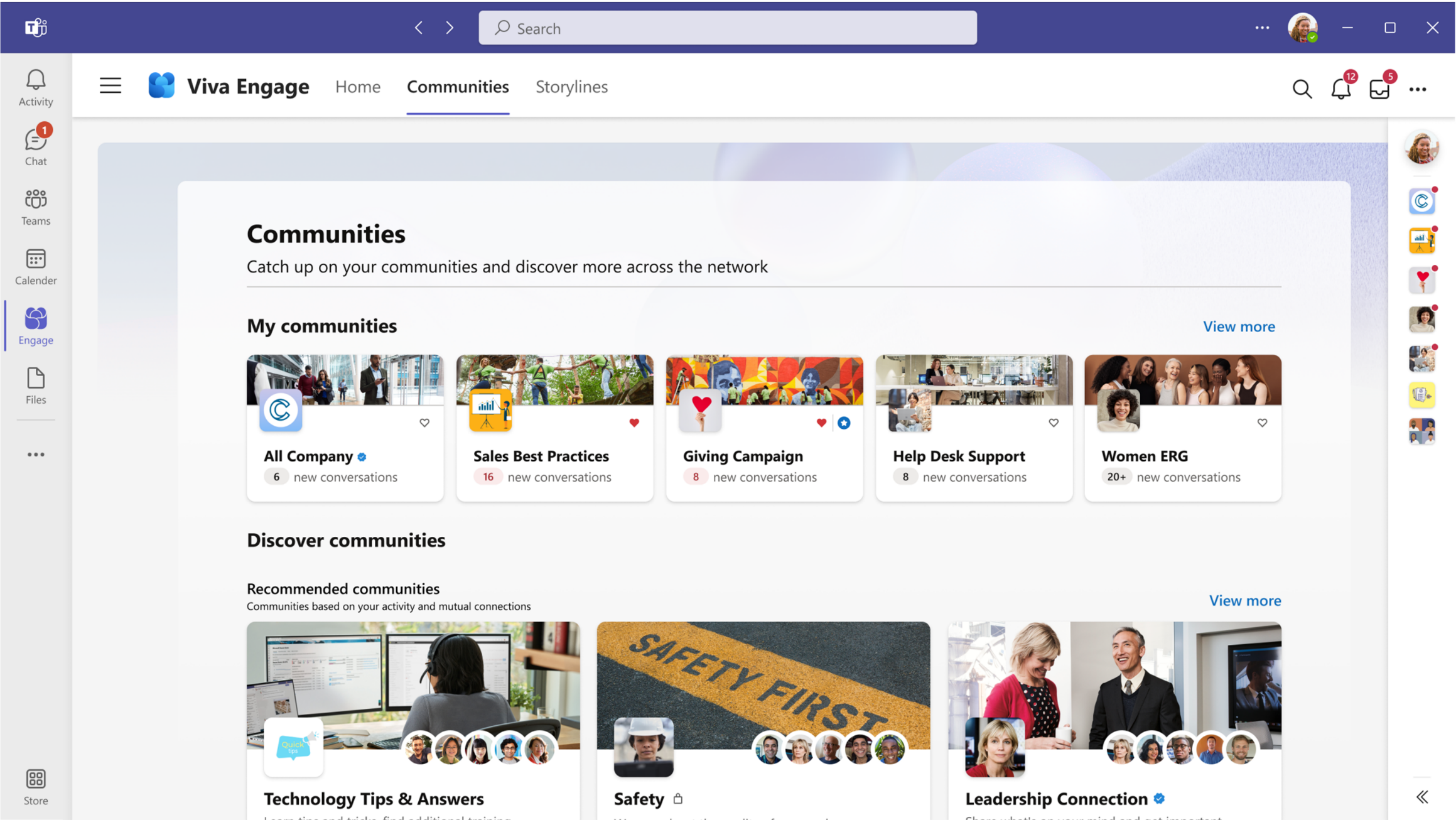 Viva Engage Communities example