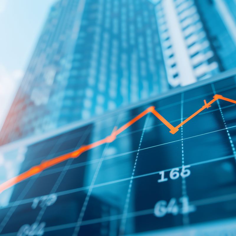 Graph showing Multi-Year Financial Forecast growth