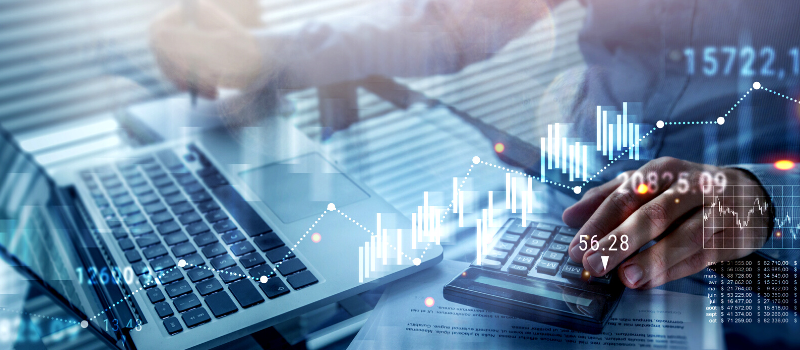 financial strategy for business, finance concept with charts