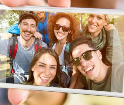 people selfie headshot
