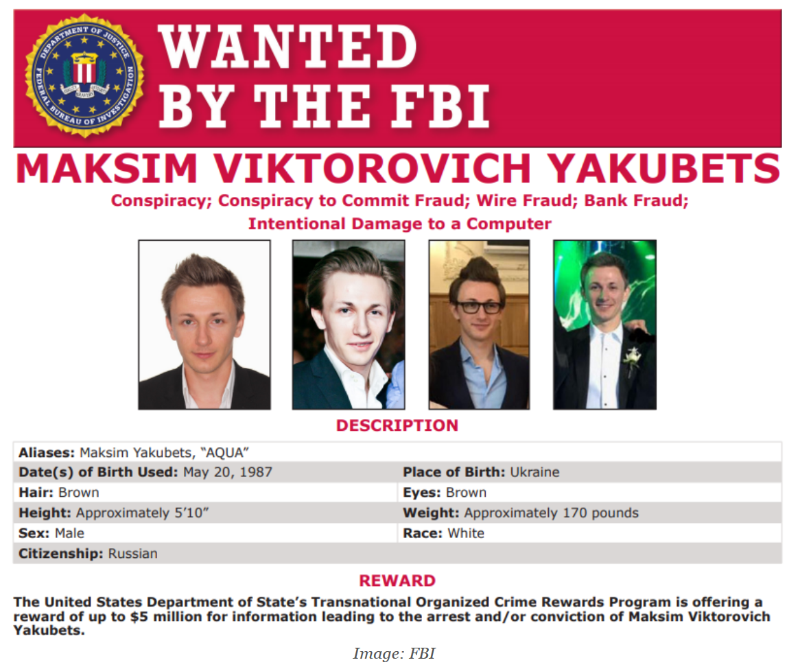 Wanted by FBI sign