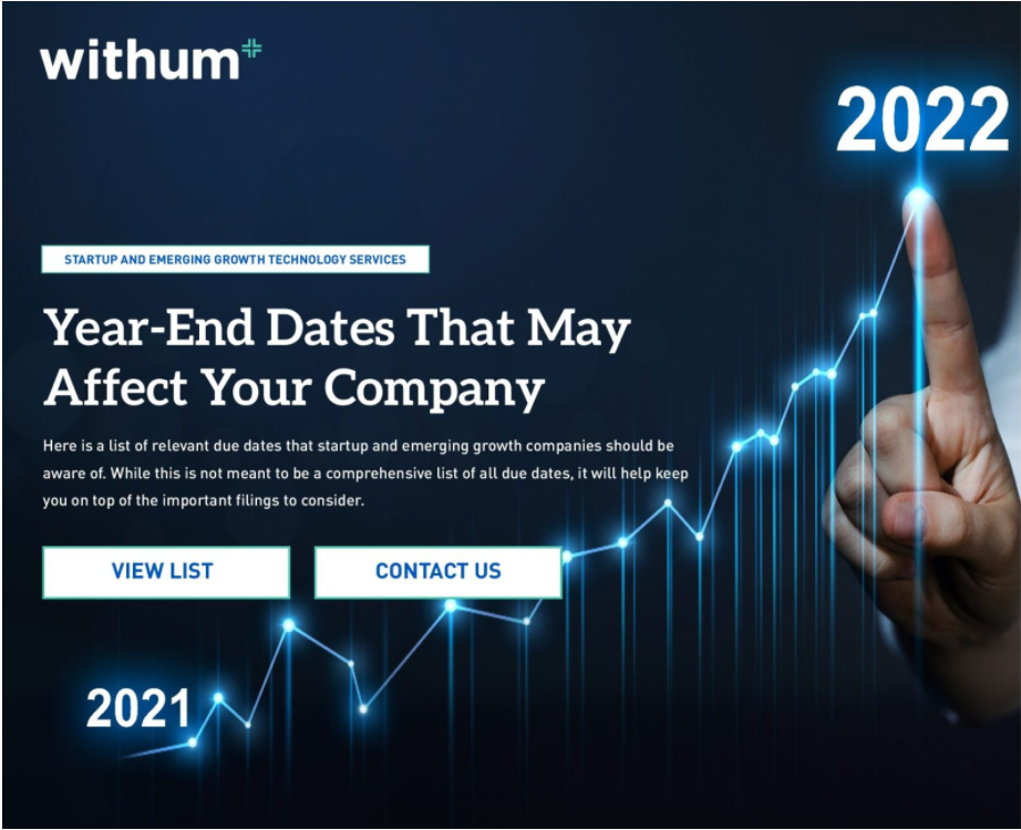 Guide: Year-End Due Dates that May Affect Your Startup image Article Image