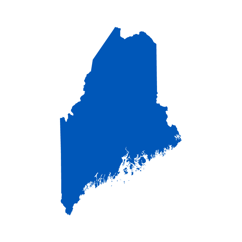 maine state outline