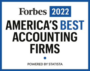Forbes 2022 America's Best Accounting Firms logo