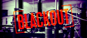 blackout in power substation