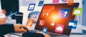 Omni channel technology of online retail business approach.