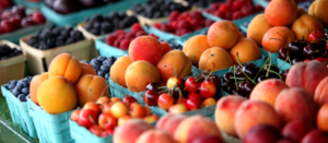 fresh fruit at farmers market