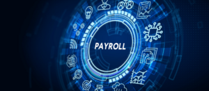 The concept of business, technology, the Internet and the network. virtual screen of the future and sees the inscription: Payroll