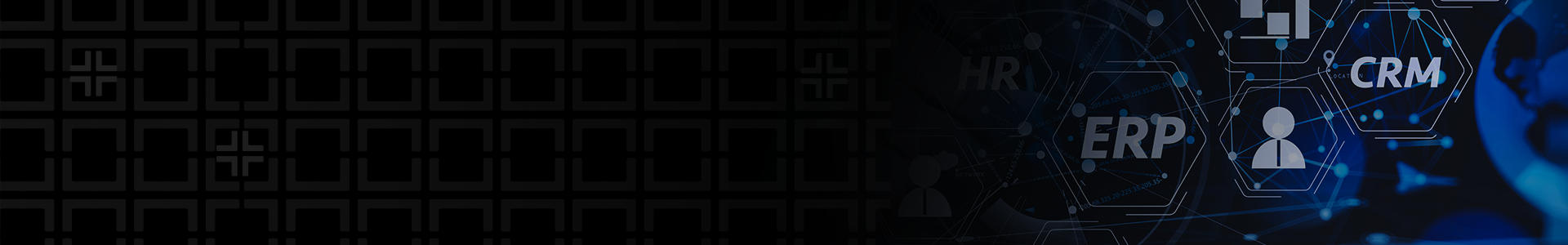 Image of ERP and CRM icons.