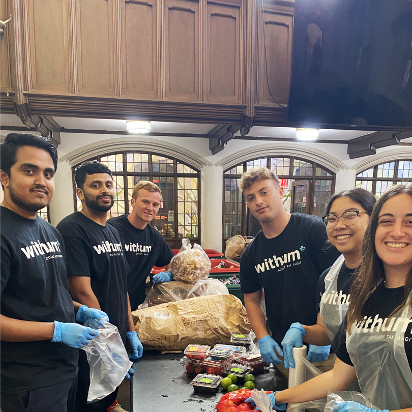 Withum's 2023 Interns: over 120 interns from 18 offices volunteered their time over the week of July 24 to make an impact in their community.