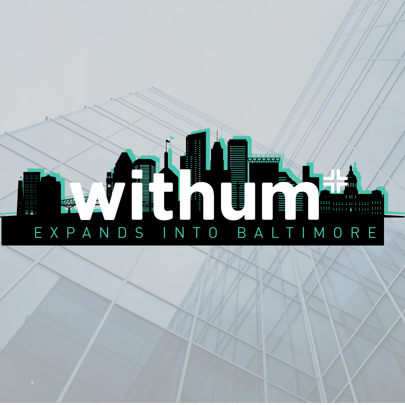 Withum logo on a Baltimore skyline.