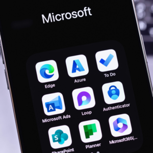 Microsoft Task management apps are being displayed in the phone.