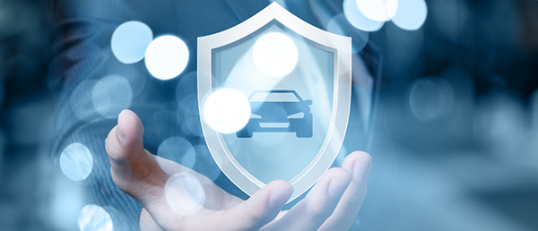 On-Demand Warranty Webinar image of a car protected by a warranty shield.