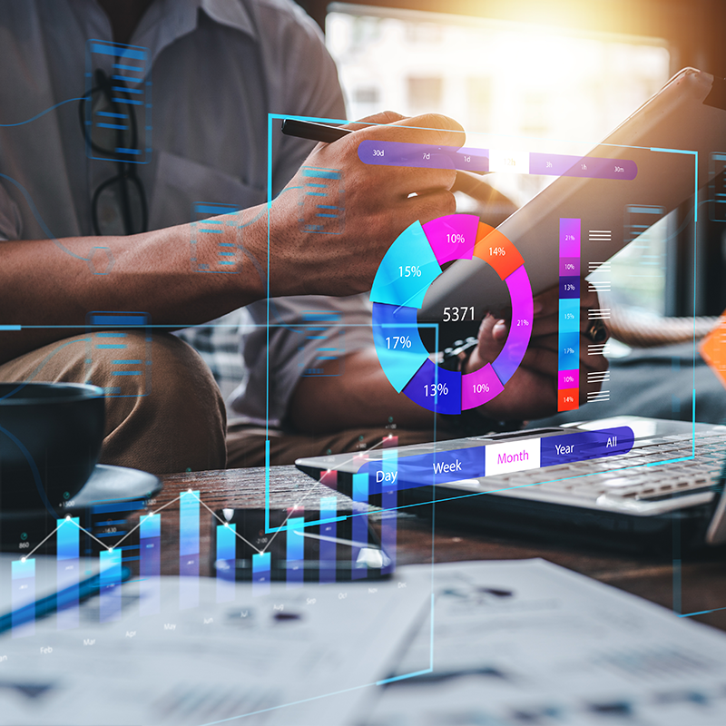 NetSuite with spreadsheets and graphic overlay