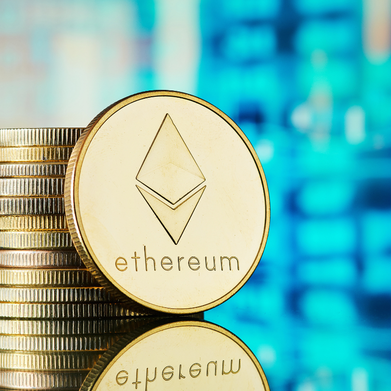 Pile of Ethereum Cryptocurrencies