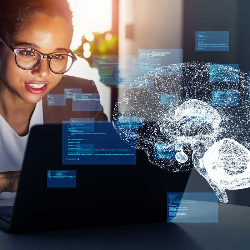artificial intelligence at work, in the office