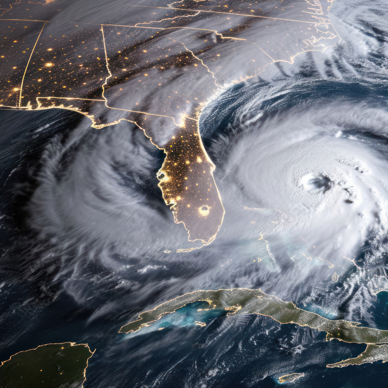 hurricane in southeastern US