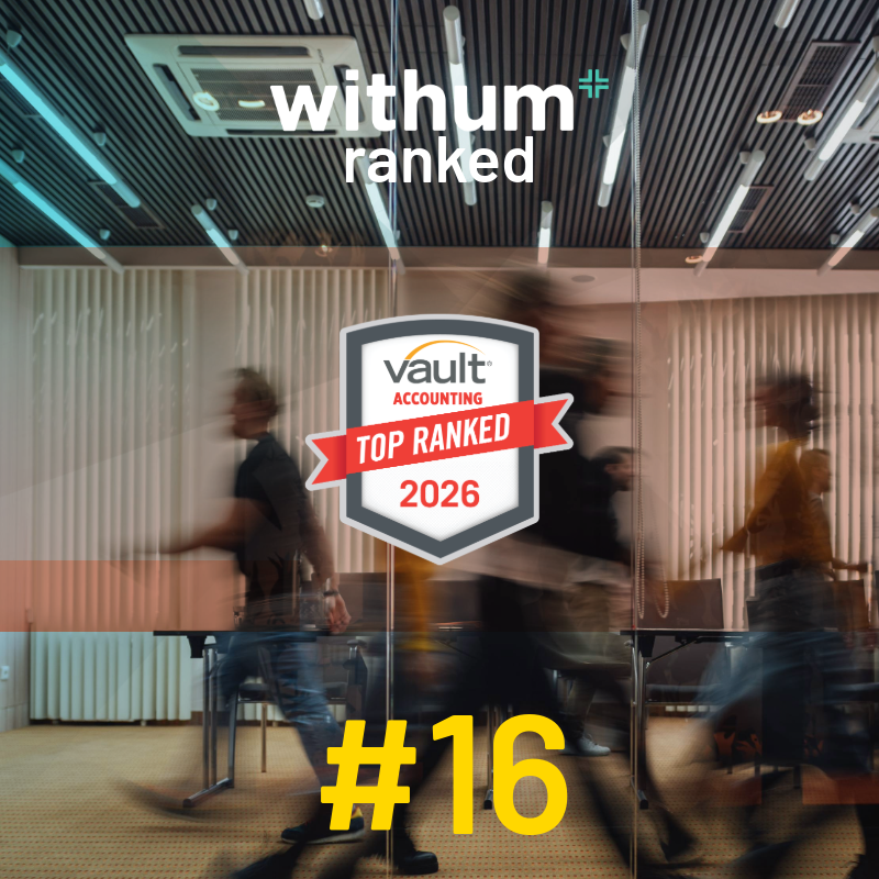 Withum Ranked number 16 on Vault’s Top Accounting Firm List