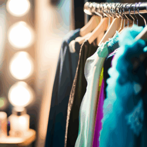 an entertainers wardrobe backstage