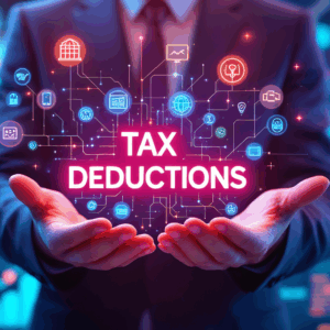 Tax Deductions Digital Concept, Financial Planning and Tax Benefits for NJ QSBS