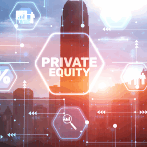 private equity with city background