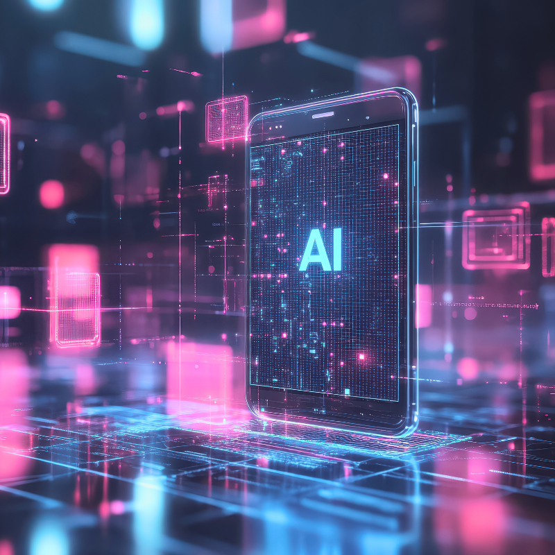 ai concept, ai on a mobile application