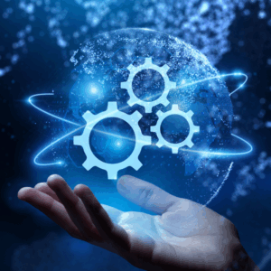 organizational concept, moving gears