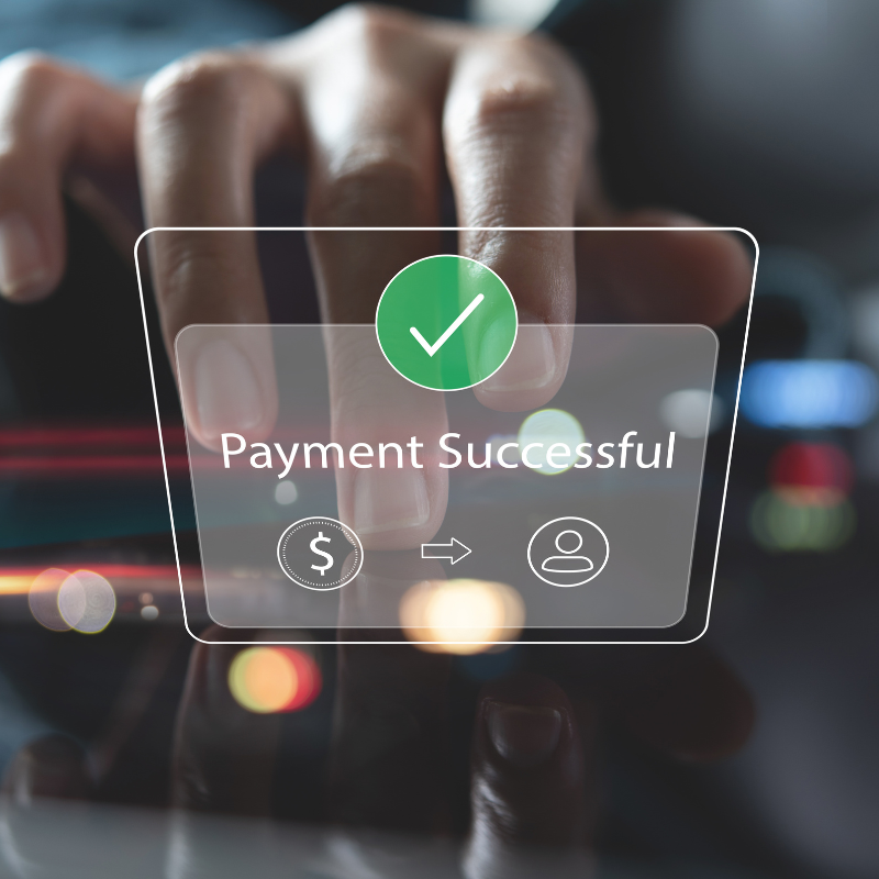 online payment, payment successful