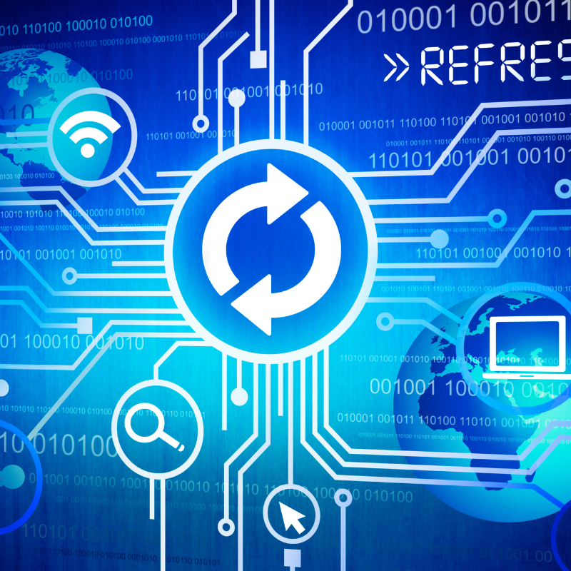 refresh digital environment concept