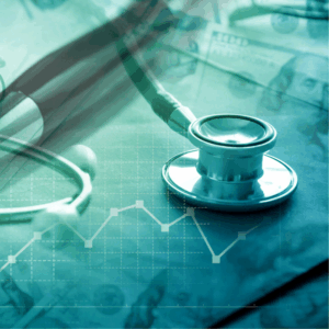 US health policy , healthcare fund , medical research and development concept with green medical research background.