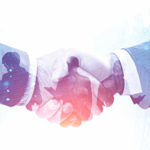 handshake in city, partnership