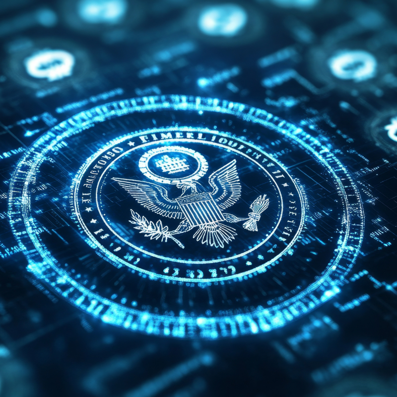 Digital representation of united states government seal.