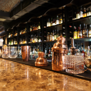 restaurant with a bar and a liquor license.