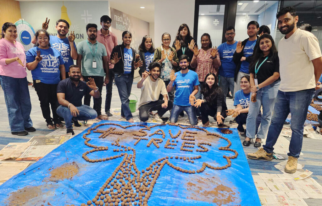 Withum's Week of Caring team members in India office
