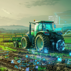 Advanced sensors for crop monitoring and precision agriculture, showcasing the concept of smart farming and technology integration in modern agriculture.