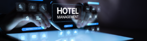 view of a hotel management system dashboard.
