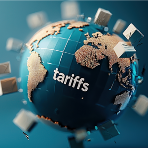 a globe representing global trade.