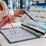 digital content calendar for a marketing department