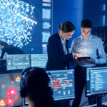 business leaders analyzing cybersecurity risk