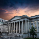 Exterior of United States Department of Treasury