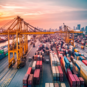 Global supply chain disruptions in ports cause major increased in tariffs.